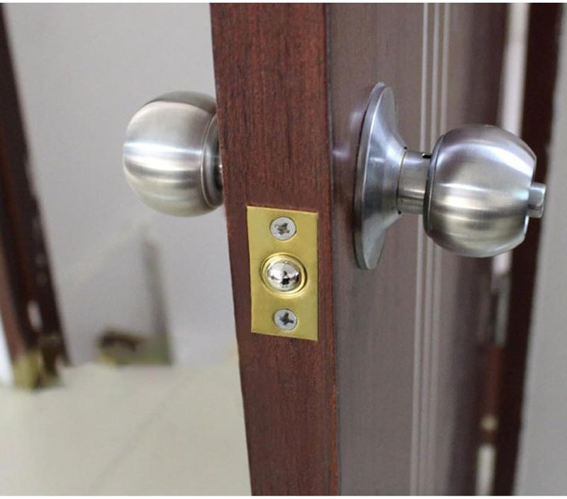 SEIWEI 1 Pcs Closet Door Ball Spring Catch Replacement Drive In Ball Catch Adjustable Door Hardware Door Ball Latch with Strike Plate (Steel) - Image 4